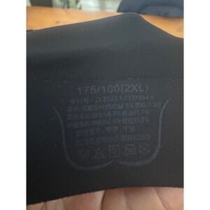 Seamless Wireless Bra Black Molded Cups Adjustable Straps Size 2XL 175/100